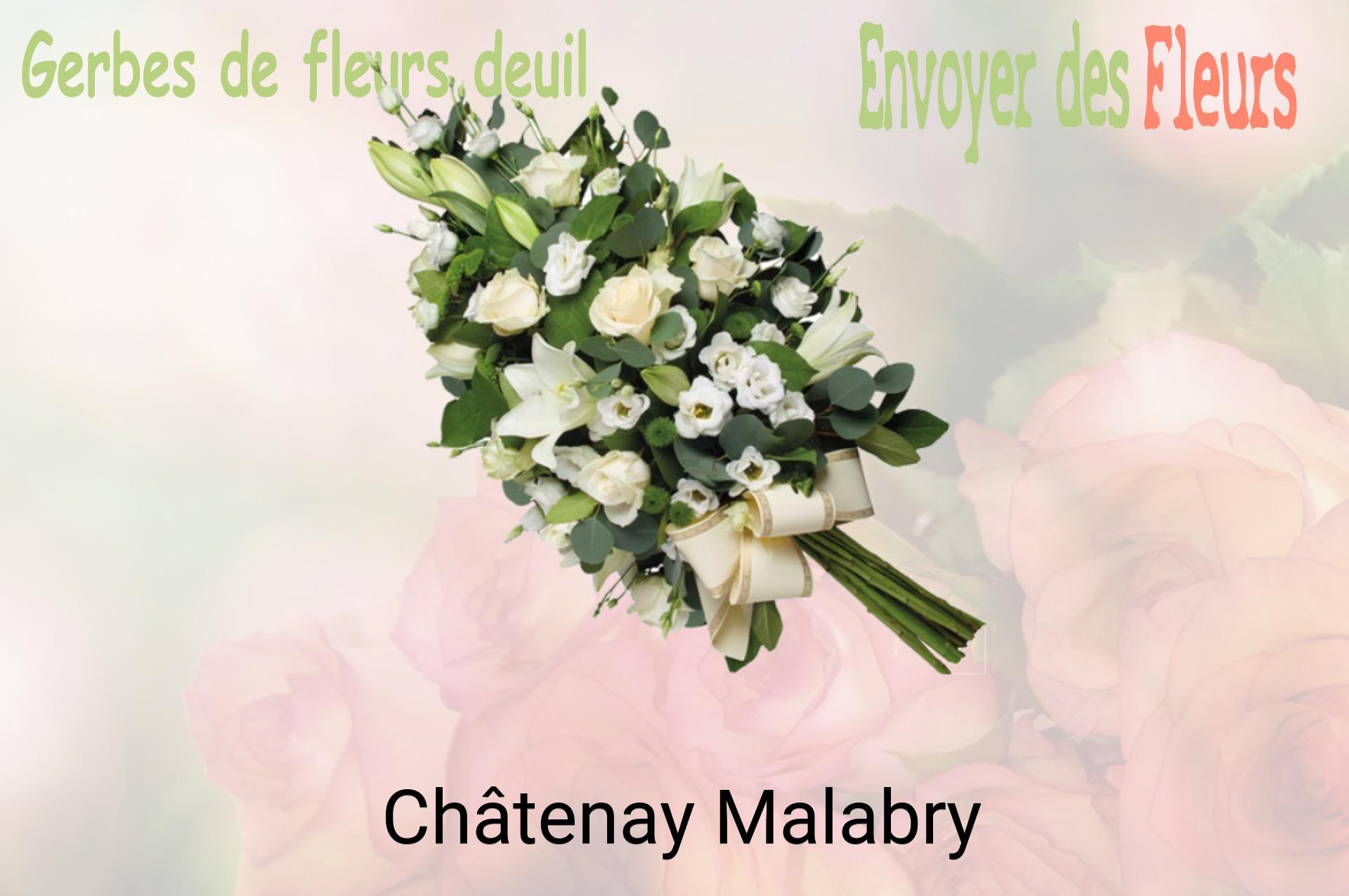 Gerbe de fleurs de deuil livrée à Châtenay-Malabry